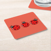Three Little Ladybugs - Paper Untersetzer (angewinkelt)