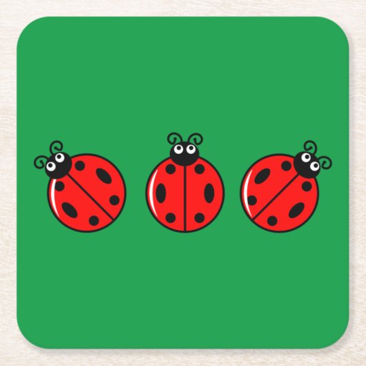 Three Little Ladybugs - Paper Untersetzer (Vorderseite)