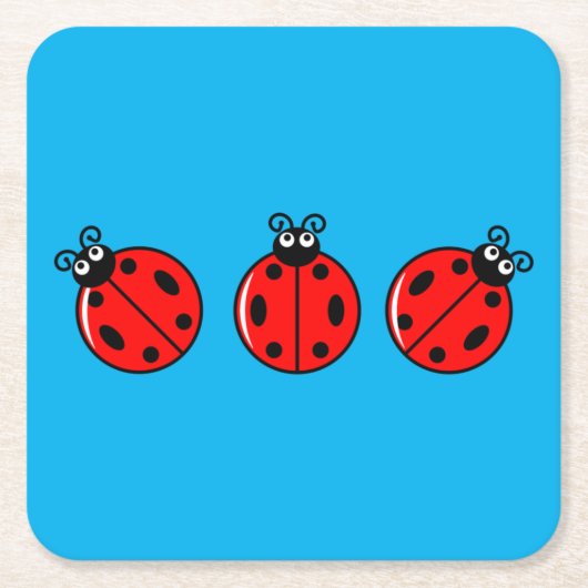 Three Little Ladybugs - Paper Untersetzer (Vorderseite)