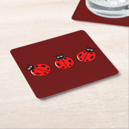 Three Little Ladybugs - Paper Untersetzer