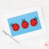 Three Little Ladybugs - Rectangle Stickers (Umschlag)