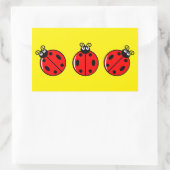Three Little Ladybugs - Rectangle Stickers (Tasche)