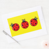 Three Little Ladybugs - Rectangle Stickers (Umschlag)