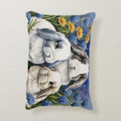 Three Little Lop Bunnies Dekokissen (Rückseite(Vertikal))