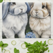 Three Little Lop Bunnies Geschirrtuch (Gefaltet)