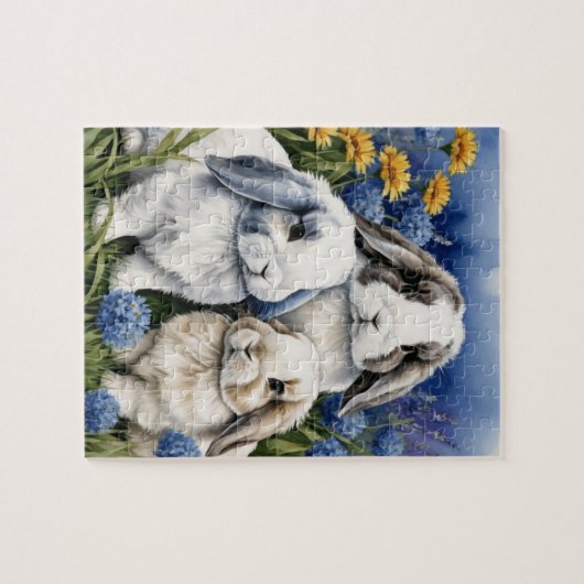 Three Little Lop Bunnies Puzzle (Horizontal)