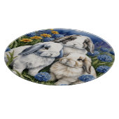 Three Little Lop Bunnies Schneidebrett (Ecke)