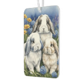 Three Little Lop Bunny Rabbits Autolufterfrischer (Links)