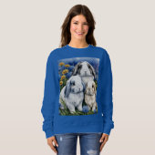 Three Little Lop Bunny Rabbits Sweatshirt (Vorne ganz)