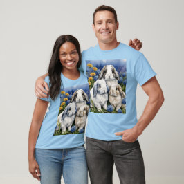 Three Little Lop Bunny Rabbits T-Shirt