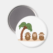Three little monkeys - drei Spielhöschen Magnet (Vorderseite/Rückseite)
