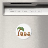 Three little monkeys - drei Spielhöschen Magnet (In Situ (Geschirrspüler))