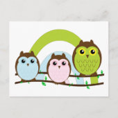 Three Little Owls Postkarte (Vorderseite)