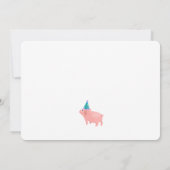 Three Little Pigs | Big Bad Wolf Storybook Einladung (Rückseite)