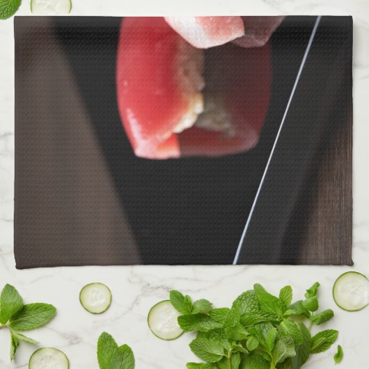 Three Maguro Stages Geschirrtuch (Gefaltet)