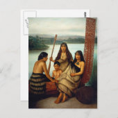 'Three Maori Girls and a Boy' - Lindauer Postcard Postkarte (Vorne/Hinten)