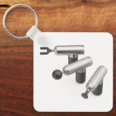 Three massage guns with different massage heads schlüsselanhänger (Vorderseite)