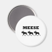 Three Meese Funny Magnet (Vorderseite/Rückseite)