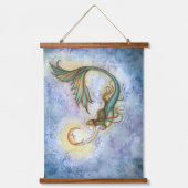 Three Mermaids Artwork von Molly Harrison Wandteppich Mit Holzrahmen (Vorderseite)