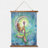 Three Mermaids Artwork von Molly Harrison Wandteppich Mit Holzrahmen (Vorderseite 2)