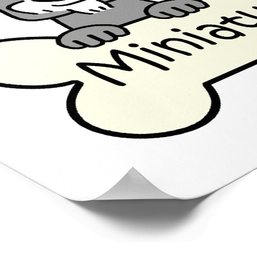 Three Miniature Schnauzers Poster (Ecke)