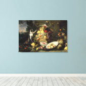 Three Monkeys Stealing Fruit Leinwanddruck (Insitu (Holzboden))