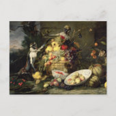 Three Monkeys Stealing Fruit Postkarte (Vorderseite)