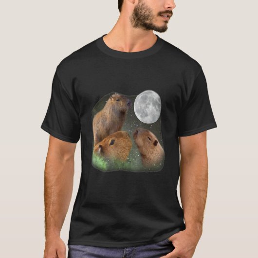 Three Moon Capybaras T-Shirt (Vorderseite)