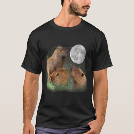 Three Moon Capybaras T-Shirt (Vorderseite)