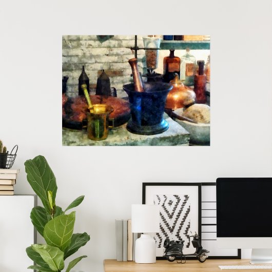 Three Mortar und Pestles Poster (Heimbüro)