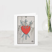 Three of swords blank card karte (Vorderseite)