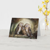 Three Owl Moon ArtCard Karte (Gelbe Blume)