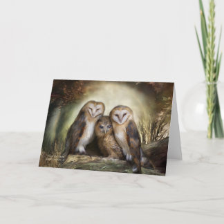 Three Owl Moon ArtCard Karte