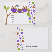 Three Owls Visitenkarte (Vorne/Hinten)