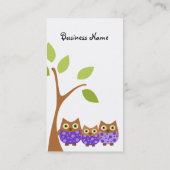 Three Owls Visitenkarte (Rückseite)