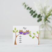 Three Owls Visitenkarte (Stehend Vorderseite)