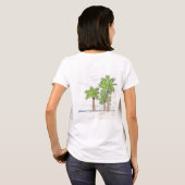 Three Palms T-Shirt (Damen) (Schwarz voll)