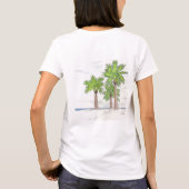 Three Palms T-Shirt (Damen) (Rückseite)