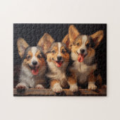 Three Pembroke Welsh Corgis Puzzle (Horizontal)