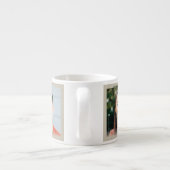 Three photos and name, beige Sci-Fi Frame Espressotasse (Rückseite)