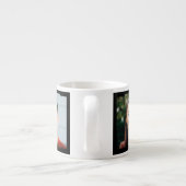 Three photos and name, black Sci-Fi Frame Espressotasse (Rückseite)