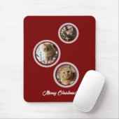 Three Photos Cats Customize Mousepad (Mit Mouse)