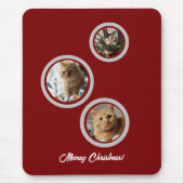 Three Photos Cats Customize Mousepad (Vorne)