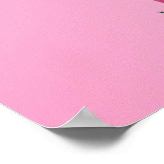 Three Pink Christmas Flamingos Poster (Ecke)