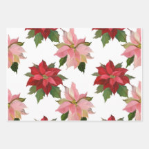 Three Poinsettia, Gingerbread Girl & Adorable Cow