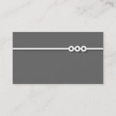 Three Portholes Line - Gray Visitenkarte (Rückseite)