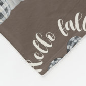 Three Pumpkin Hello Fall Fleecedecke (Ecke)