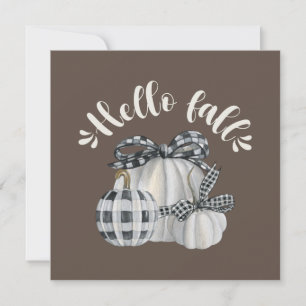 Three Pumpkin Hello Fall Karte