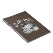Three Pumpkin Hello Fall Notizblock (Rechte Seite)