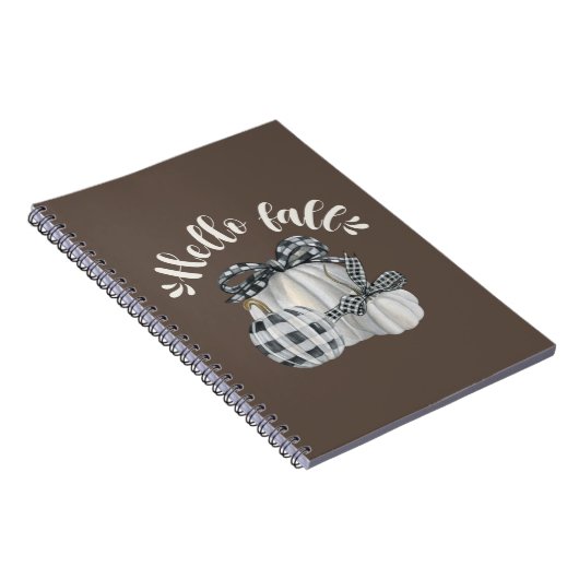 Three Pumpkin Hello Fall Notizblock (Rechte Seite)